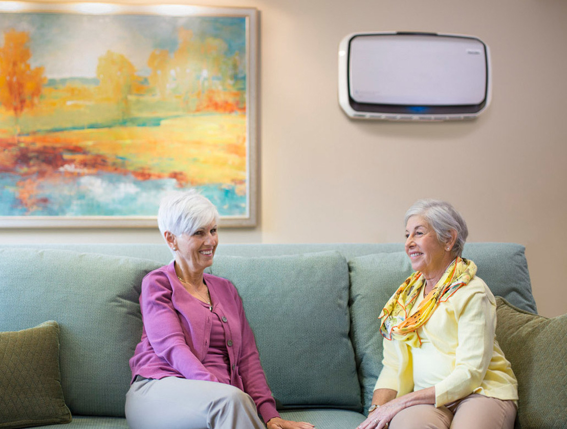 fellowes aeramax professional air purifier in senior living facility