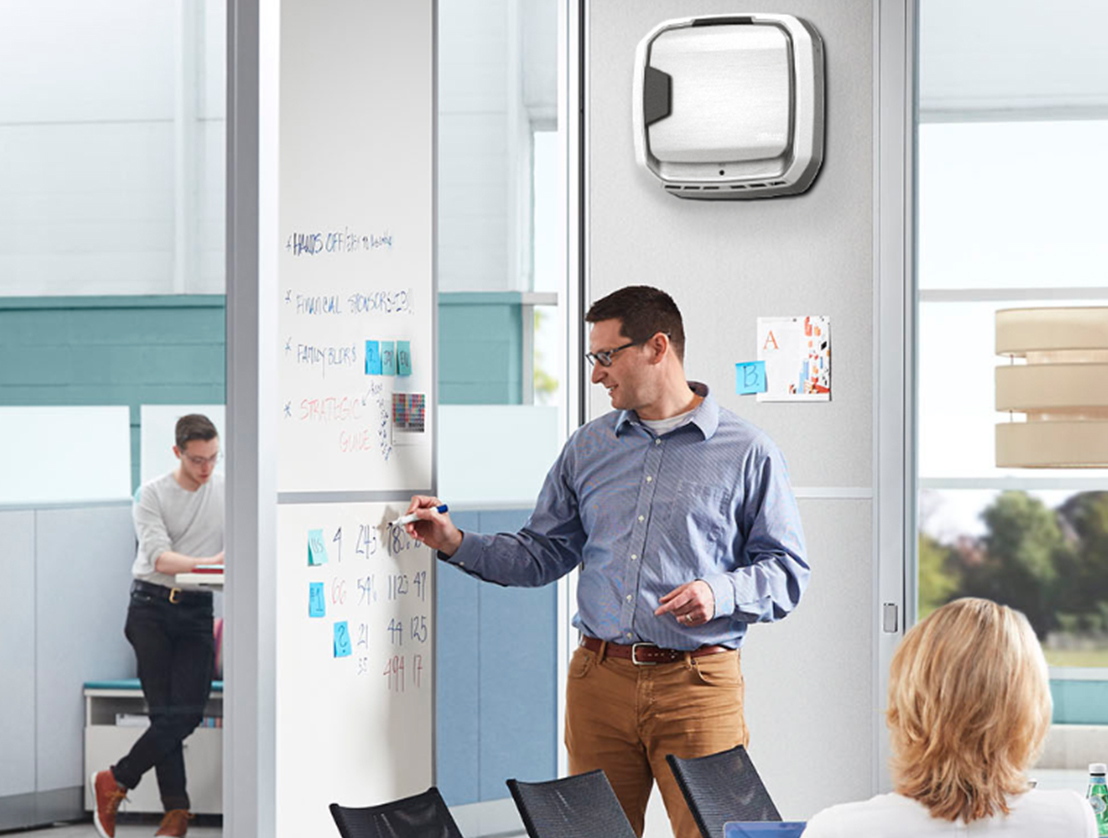 fellowes aeramax professional air purifier in conference rooms